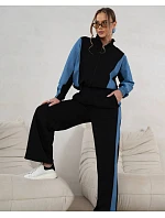 Tepláková souprava mikina na zip + široké kalhoty model 22049162 - Moon