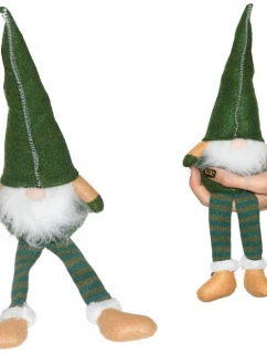 DEKORATÍVNY ŠKRIATOK 30+15CM ZELENÝ