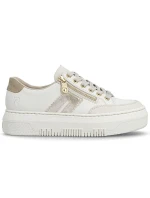 Dámske kožené tenisky na platforme béžovej farby Rieker M1912-80