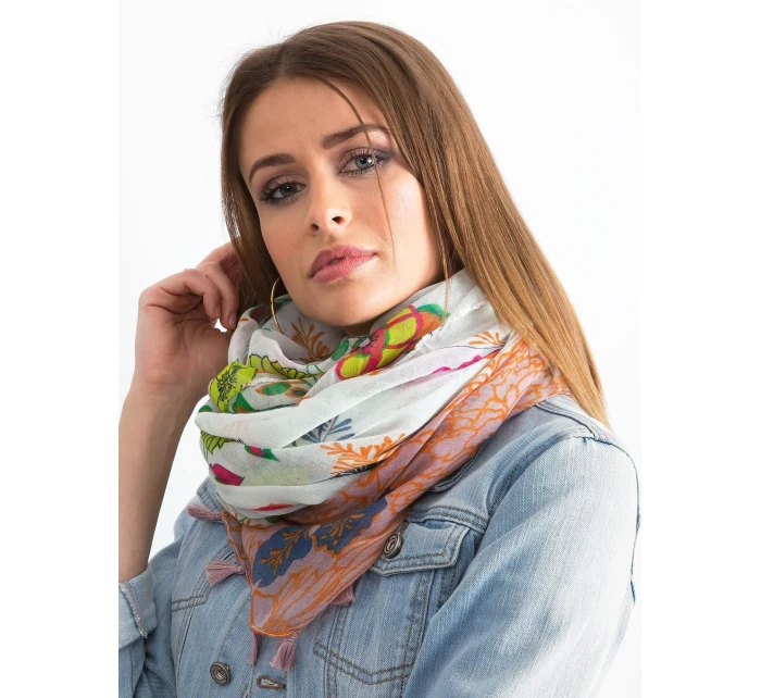 Chustka AT CH model 18487031 biały - FPrice Chustka AT CH model 18487031 biały - FPrice