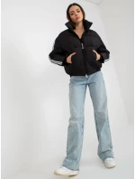 Dámská bunda EM KR plášť černá model 18027382 - FPrice Dámská bunda EM KR plášť černá model 18027382 - FPrice