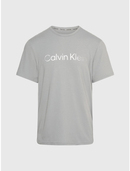 Pánské tričko na spaní 000NM2264E 5JX šedé - Calvin Klein