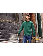 Pracovní mikina s límečkem 12. bottle green model 22476367 - Russell Athletic Pracovní mikina s límečkem 12. bottle green model 22476367 - Russell Athletic