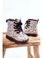 Dziecięce Botki Brokatowe We Wzory Wielokolorowe Reggie Dziecięce Botki Brokatowe We Wzory Wielokolorowe Reggie