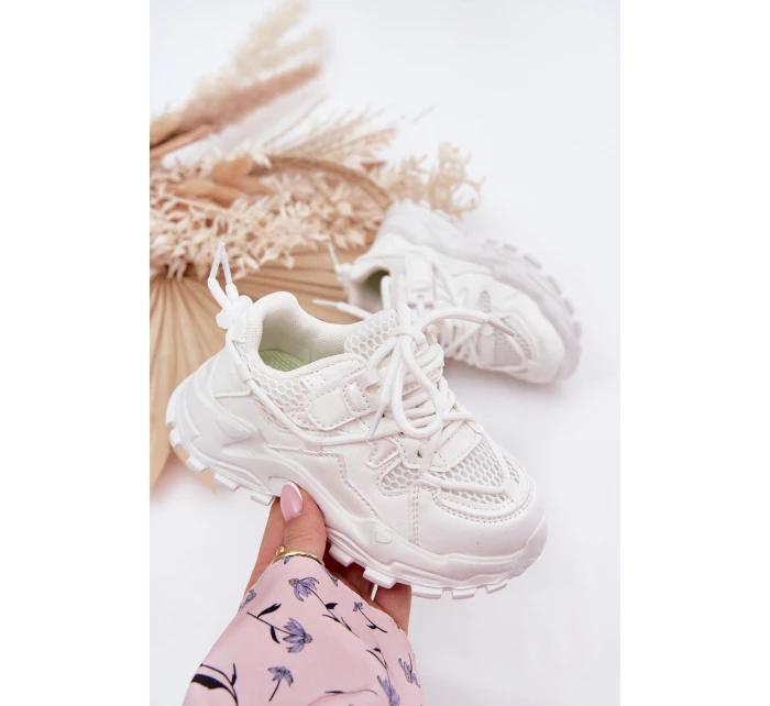 Buty Sportowe Sneakersy Dziecięce Białe Tilvianea Buty Sportowe Sneakersy Dziecięce Białe Tilvianea