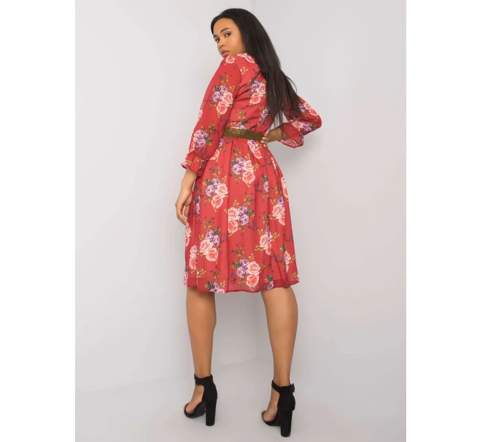 Šaty LK SK 507267.28 bordová Šaty LK SK 507267.28 bordová