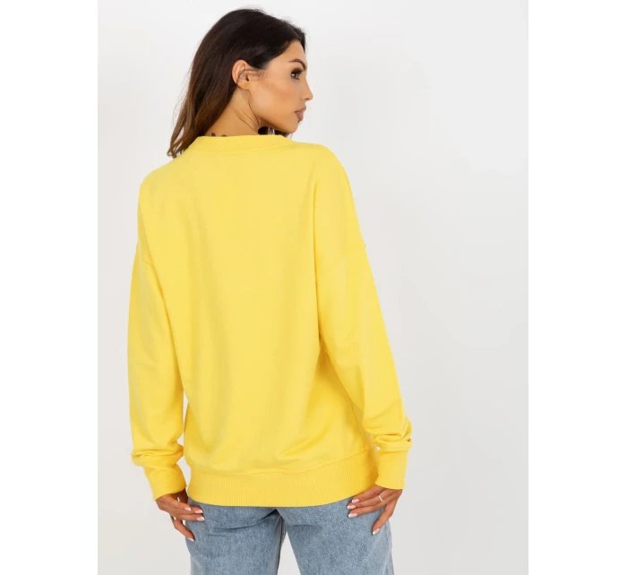 Dámska mikina MA BL 1809002 1.15P žltá - FPrice Dámska mikina MA BL 1809002 1.15P žltá - FPrice