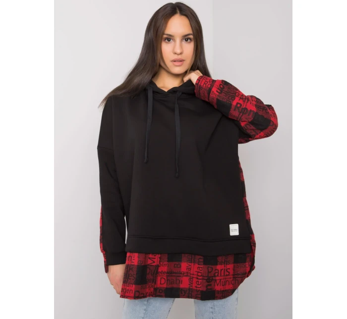 Mikina RV BL model 16327667 černá a červená - FPrice Mikina RV BL model 16327667 černá a červená - FPrice