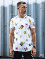 Pánské tričko s potiskem bílé Dstreet model 21978282 - FashionStreet Pánské tričko s potiskem bílé Dstreet model 21978282 - FashionStreet