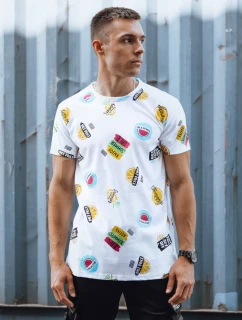 Pánské tričko s potiskem bílé Dstreet model 21978282 - FashionStreet