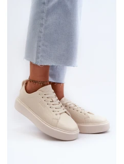 Lehké dámské tenisky Big Star model 21658712 Memory Foam System Beige - Big Star Shoes