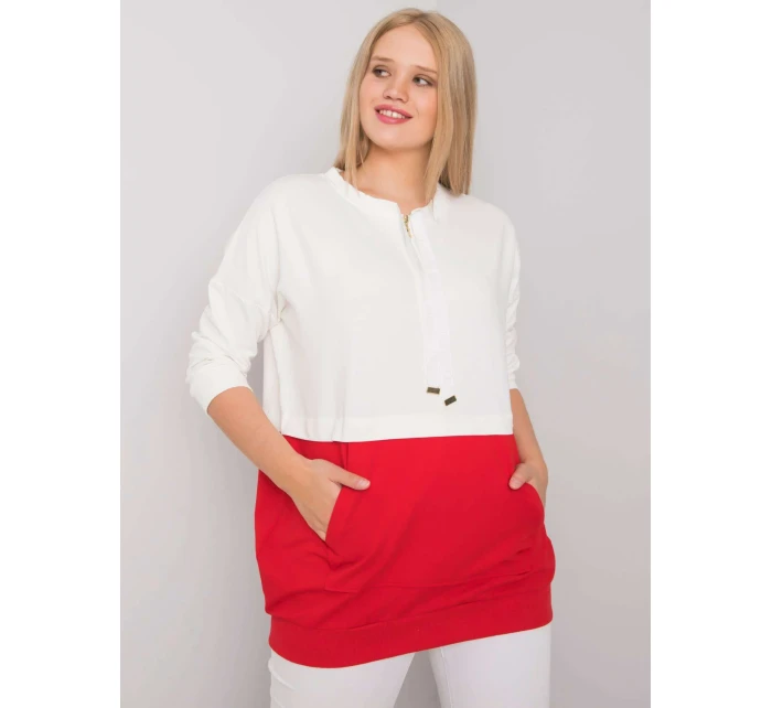 Tunika RV TU 6851.28 biele a červené Tunika RV TU 6851.28 biele a červené