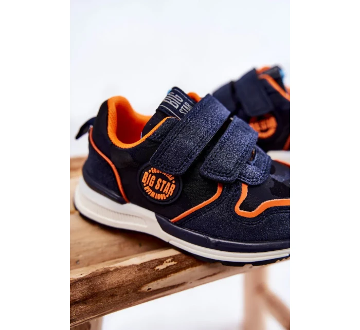 Dětská sportovní obuv na suchý zip Memory Foam System Big Star KK374183 Námořnická modrá Dětská sportovní obuv na suchý zip Memory Foam System Big Star KK374183 Námořnická modrá