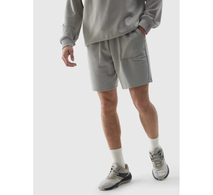 Pánské teplákové šortky 4F - šedé Pánské teplákové šortky 4F - šedé