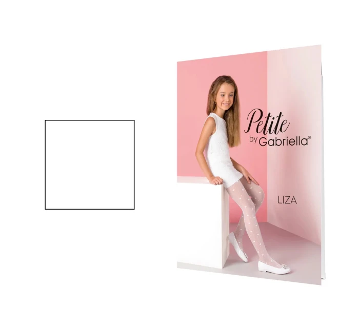 Dětské punčocháče bílé model 18580874 - Gabriella Dětské punčocháče bílé model 18580874 - Gabriella