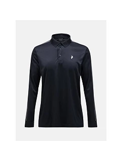 Tričko PEAK PERFORMANCE Player Longsleeve Polo Men, černé
