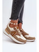 Sneakersy Damskie Z Eko Skóry Brązowe Vinelli Sneakersy Damskie Z Eko Skóry Brązowe Vinelli