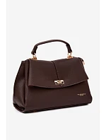 Dámská kabelka z imitace kůže čokoládová model 22221043 - Flora&Co Dámská kabelka z imitace kůže čokoládová model 22221043 - Flora&Co