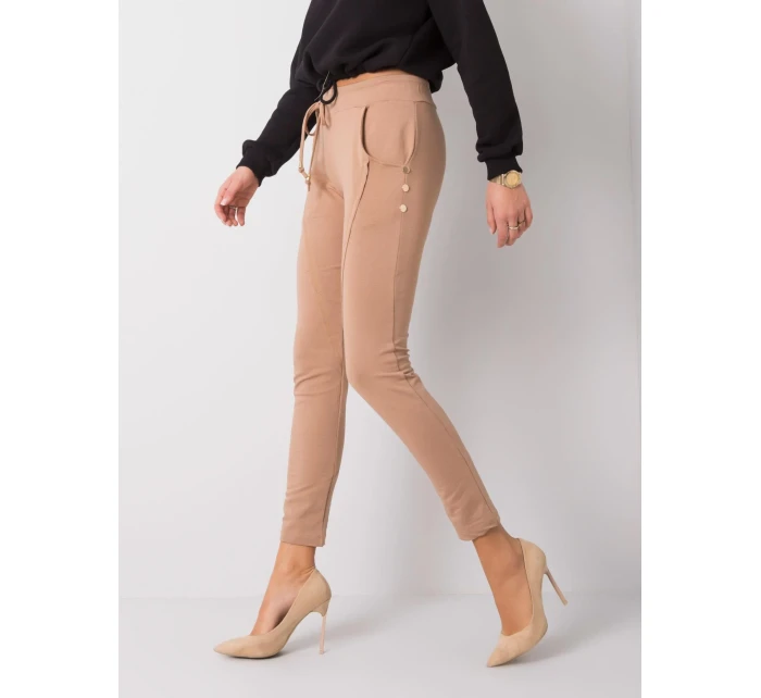 Spodnie dresowe RV DR model 19433461 camelowy - FPrice Spodnie dresowe RV DR model 19433461 camelowy - FPrice