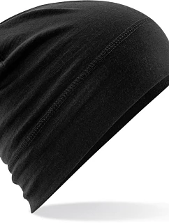 Čiapka Beechfield B 370 Merino 53.0370 čierna