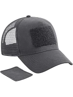 Beechfield B 641 5-panelová čiapka „Removable Patch Trucker“ 53.0641 grafitovo šedá Beechfield B 641 5-panelová čiapka „Removable Patch Trucker“ 53.0641 grafitovo šedá