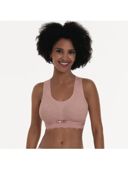 Essential Lace braletka s pěnovou výztuží model 18516186 rosewood - Anita Classix