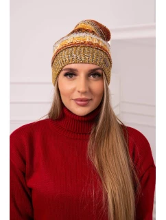 Čiapka s fleecom Patrycja K254 horčica + khaki