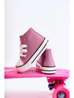 Dětské růžové vysoké tenisky model 21587191 - Boto