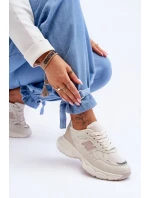 Modne Damskie Buty Sportowe Z Siateczką Beżowe Venice