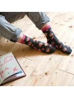 Dámské ponožky model 14559108 Srdce - Steven Dámské ponožky model 14559108 Srdce - Steven