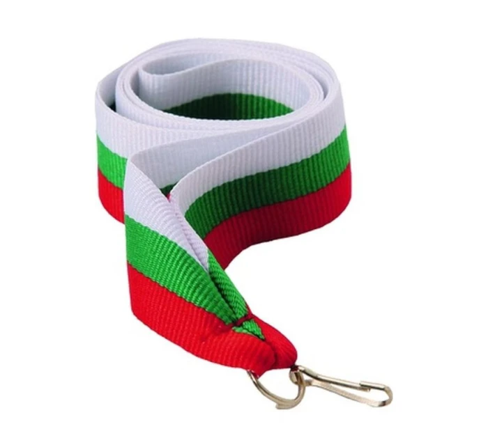 Stuha 11 mm - bielo-zeleno-červená Stuha 11 mm - bielo-zeleno-červená