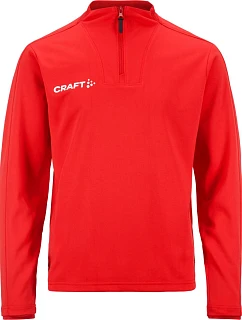 Evolve 2.0 Half Zip Jr Dětská tréninková bunda s 1/4 zipem model 22468278 bright red - Craft Teamwear
