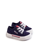 Dziecięce Niskie Trampki Big Star JJ374163 Granatowe