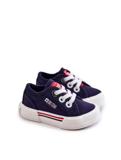 Dziecięce Niskie Trampki Big Star JJ374163 Granatowe