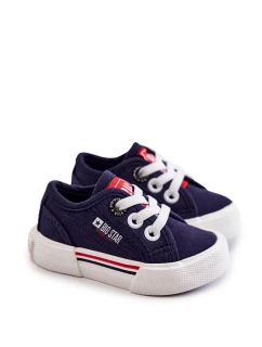 Dziecięce Niskie Trampki Big Star JJ374163 Granatowe