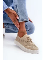 Tenisky Na Platformě Beige model 21666358 - Boto Tenisky Na Platformě Beige model 21666358 - Boto