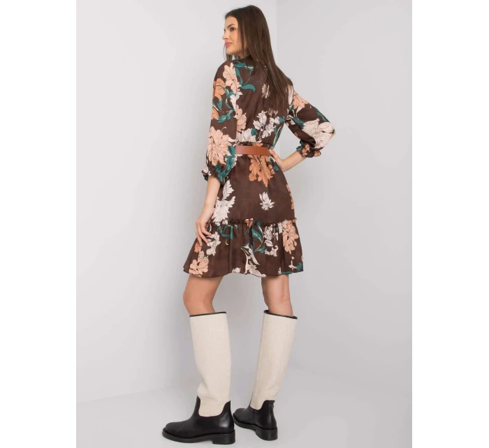 Šaty LC SK 22K model 16283452 hnědá - FPrice Šaty LC SK 22K model 16283452 hnědá - FPrice