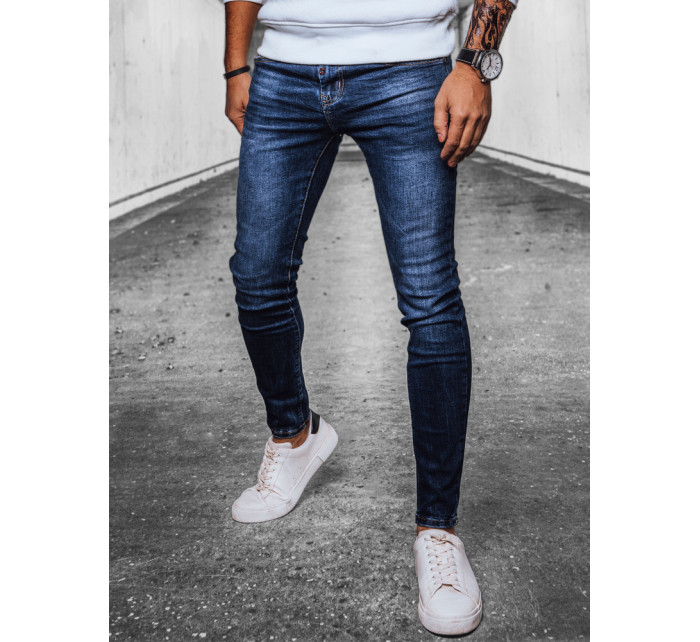Pánske modré džínsové nohavice Dstreet UX4088