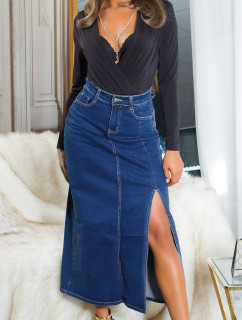 Sexy džínsová sukňa Musthave modrá - In-Style Fashion