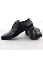 Skórzane  męskie czarne model 22035551 - Bugatti