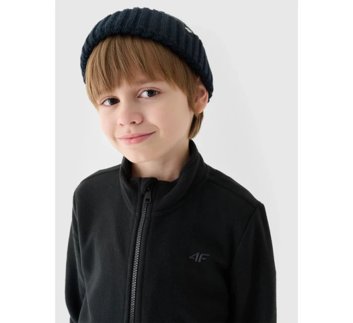 Chlapčenský bežný fleece so stojacím golierom 4F Junior 4FJWMM00TFLEM245-20S Chlapčenský bežný fleece so stojacím golierom 4F Junior 4FJWMM00TFLEM245-20S