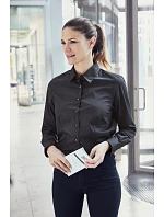 JN 641 Popelínová business halenka s dlouhým rukávem model 22487436 white - Daiber JN 641 Popelínová business halenka s dlouhým rukávem model 22487436 white - Daiber