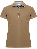 Cutter & Buck Advantage Premium Polo W Dámske piqué polo 68.4421 khaki Cutter & Buck Advantage Premium Polo W Dámske piqué polo 68.4421 khaki