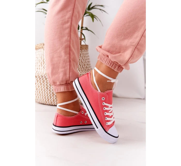 Damskie Klasyczne Trampki Koralowe Omerta Damskie Klasyczne Trampki Koralowe Omerta