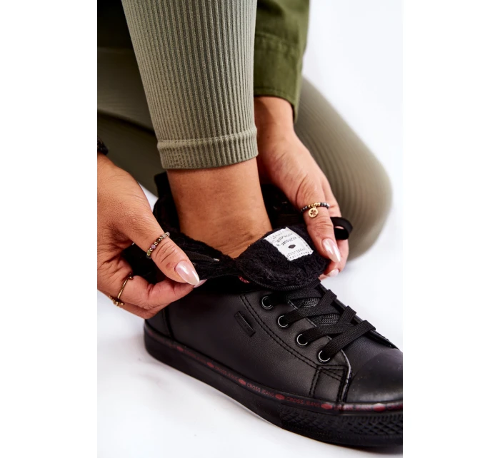 Dámské vysoké tenisky model 21599230 Černe - Cross Jeans Dámské vysoké tenisky model 21599230 Černe - Cross Jeans