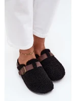 Dámské pantofle s kožíškem Černé model 21709355 - Boto Dámské pantofle s kožíškem Černé model 21709355 - Boto