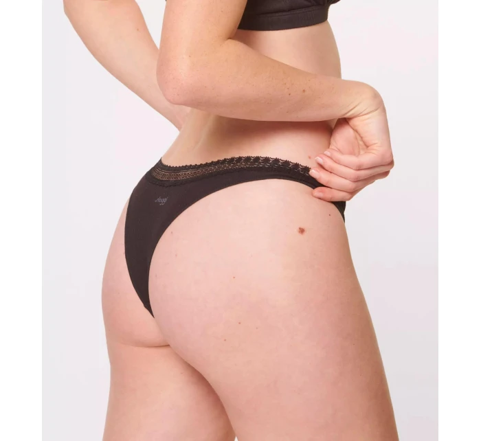 sloggi GO Ribbed R Brazil C2P - BLACK - SLOGGI BLACK - SLOGGI