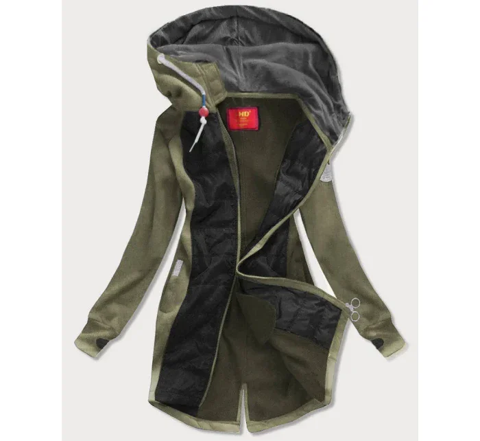 dlouhá dámská mikina s kapucí model 15817364 - LHD