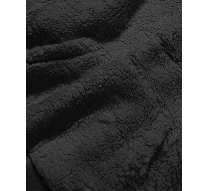 Teplý čierny teplákový dámsky komplet (YP-1104)