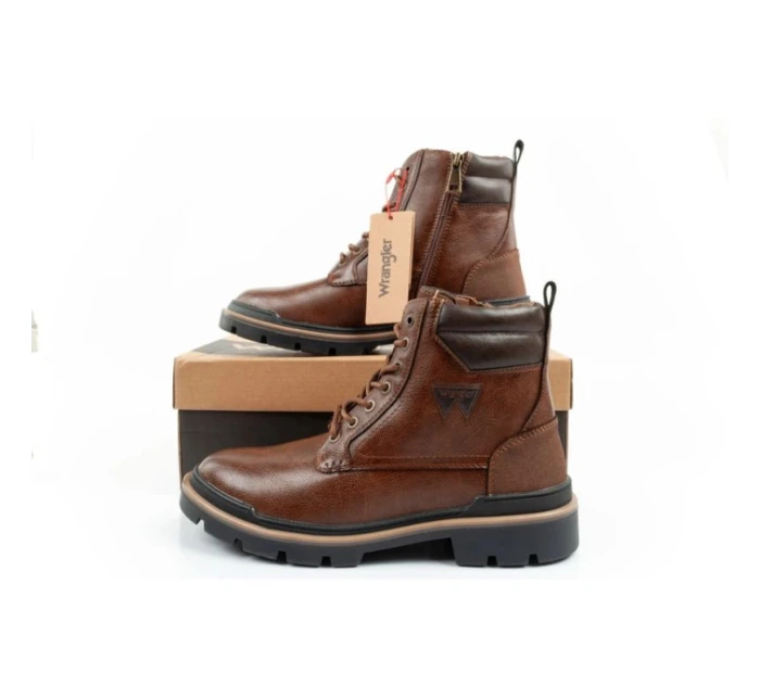 buty męskie  modne brązowe model 21361016 - Wrangler